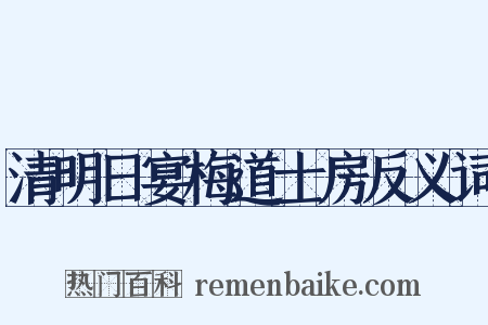 清明日宴梅道士房反义词是什么意思的图片